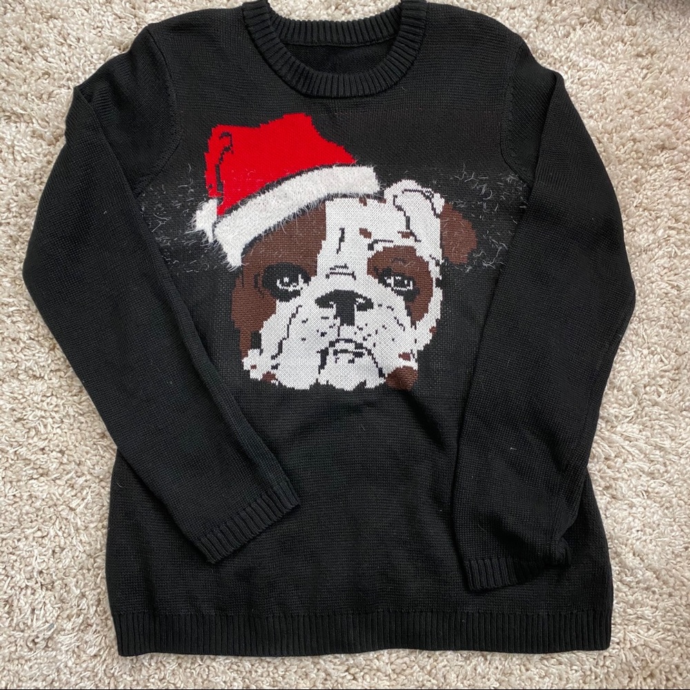 Bulldog Christmas Sweater